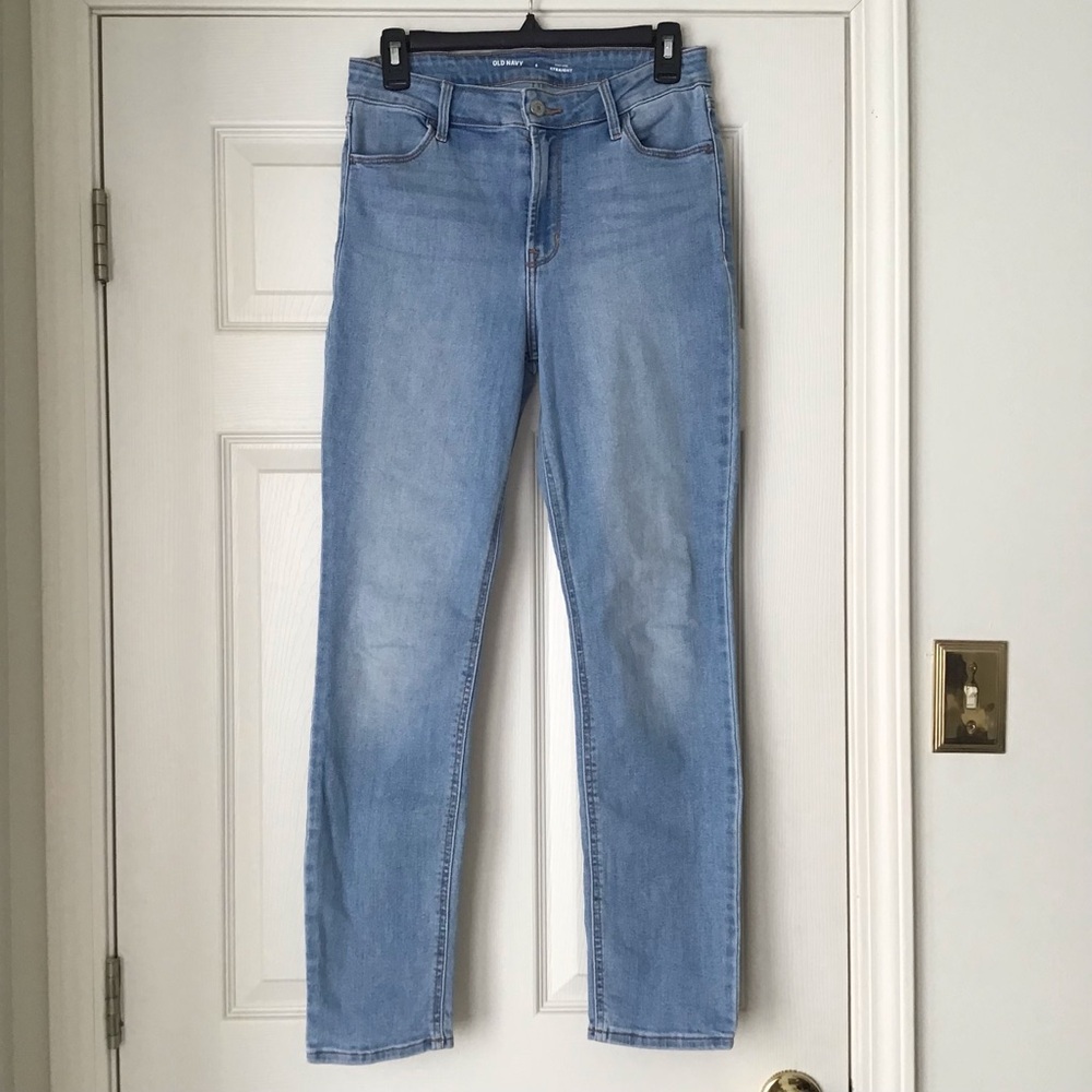 Old Navy High Rise Straight Leg Jeans